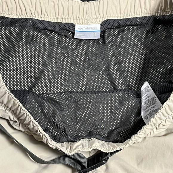 Columbia Mens Outdoors Shorts Size 40x11 Beige OMNI SHADE UPF50 Sun Protection - Picture 7 of 12